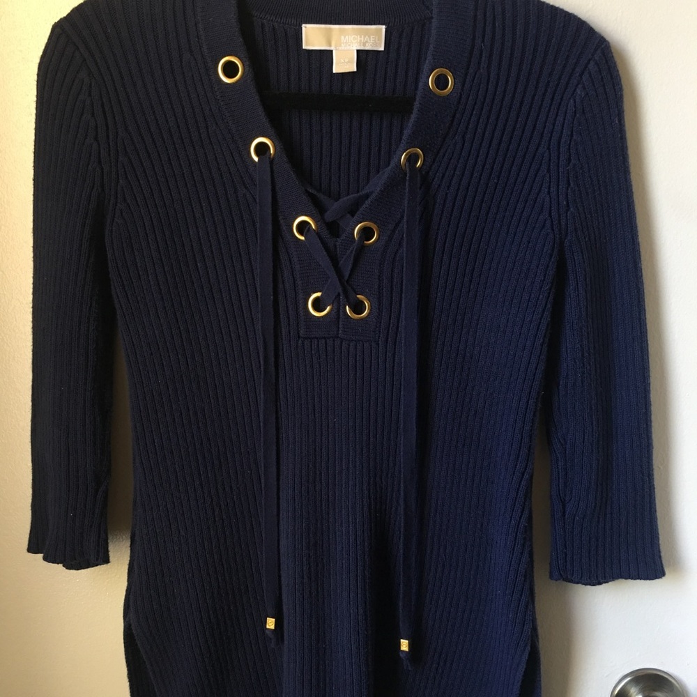 Michael Kors Crisscross knit top